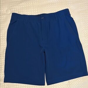 Under Armour Blue Flat Front Athletic Shorts